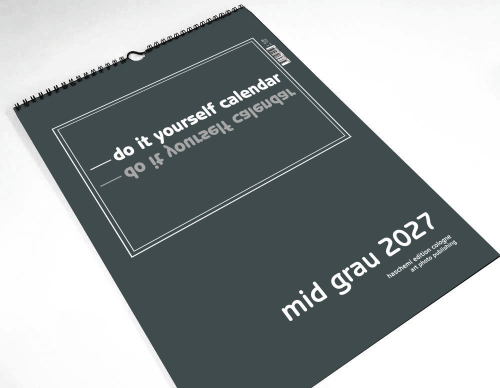 MINI GRAU . BLANKOKALENDER  . DIY . BASTEL . SELBSTGESTALTEN